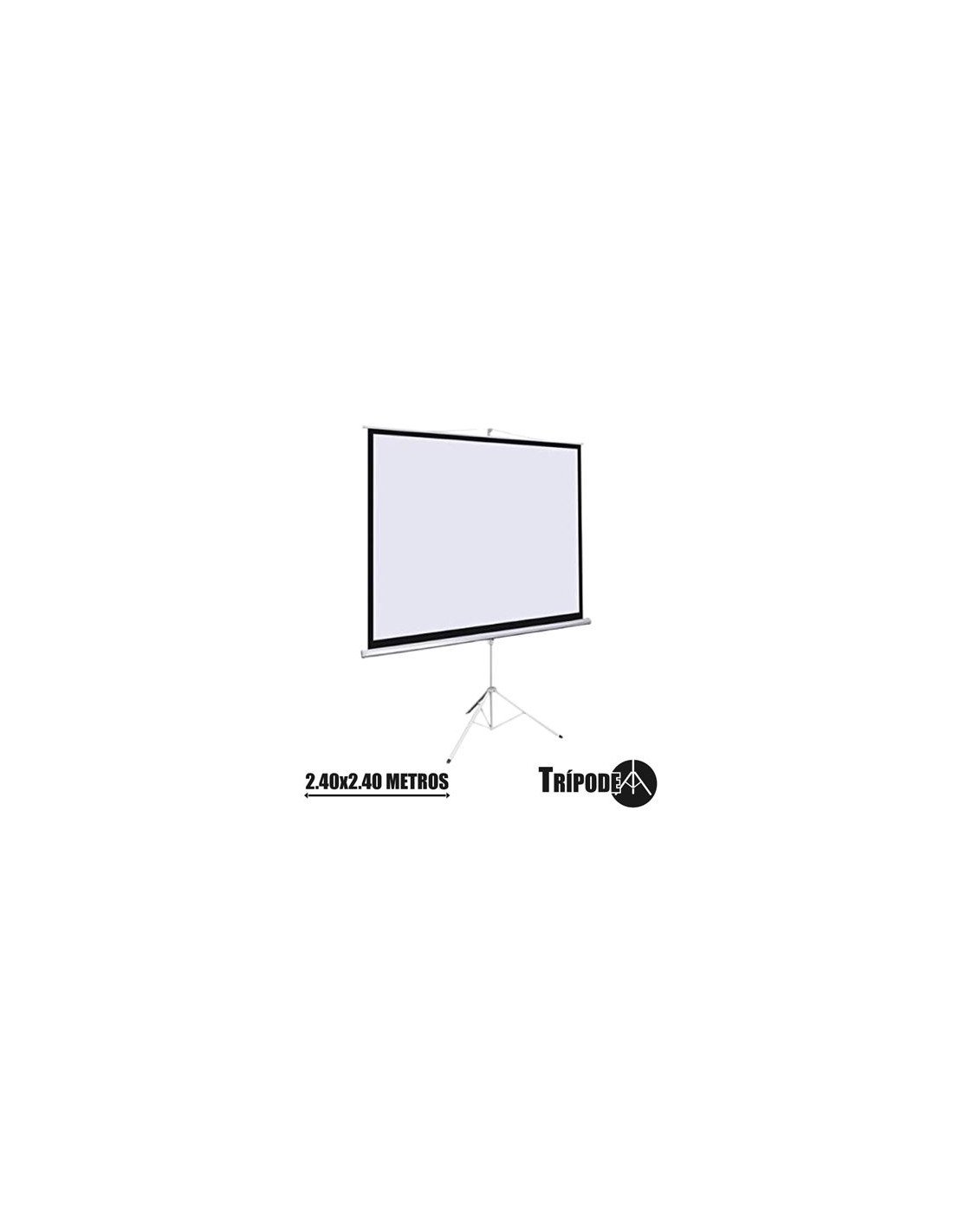 PANTALLA PROYECCION TRIPODE 2.40 X 2.40MTR CROMAD