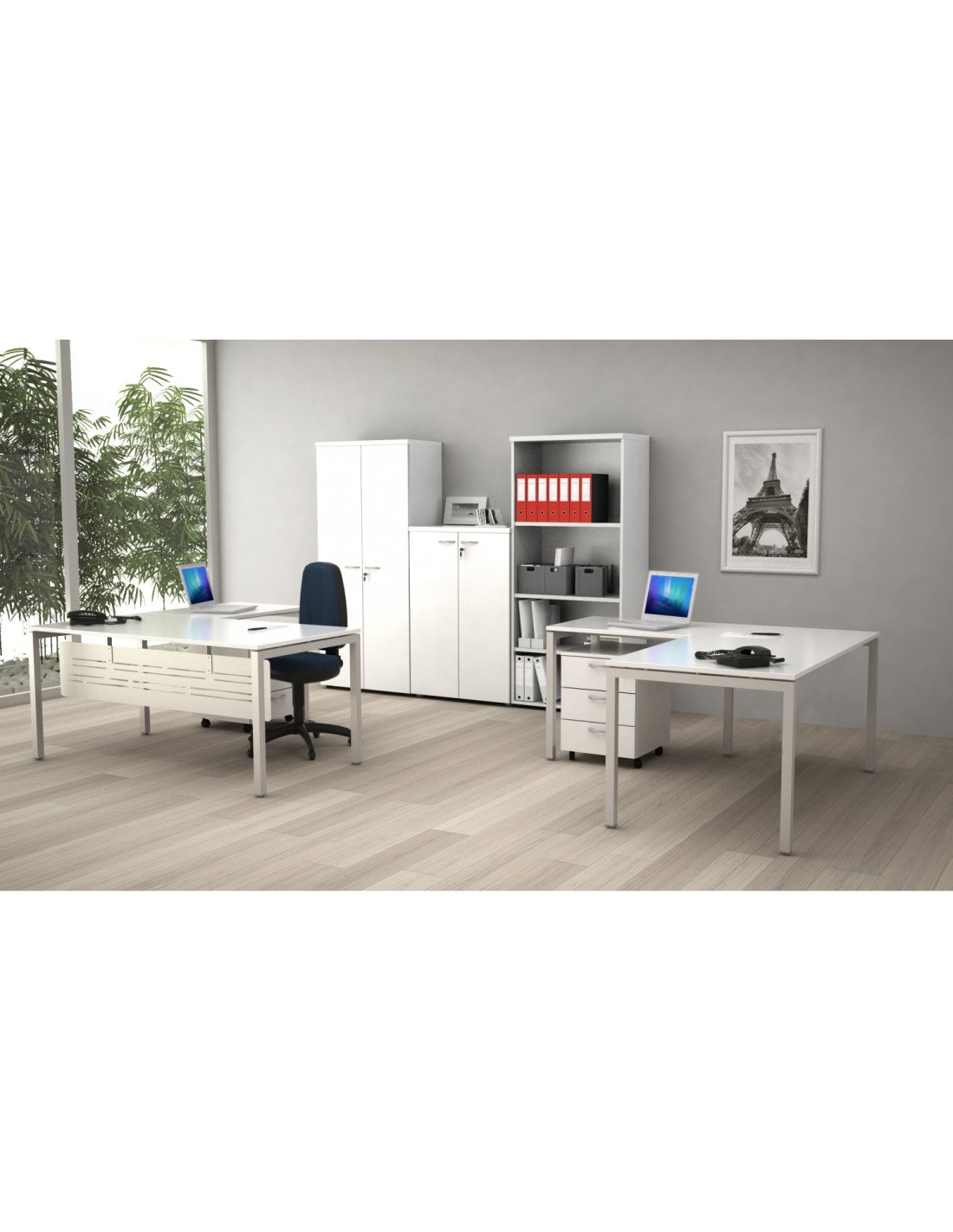 ArtExport Estanteria alta PRESTO blanco 80X35X180