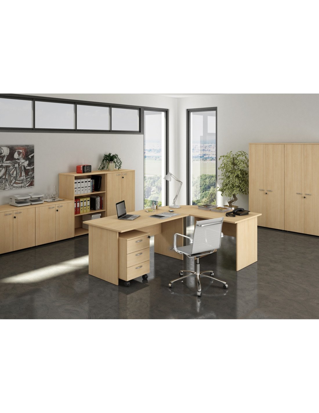 ArtExport Armario bajo PRESTO  haya 80X35X72