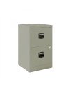 Cajonera Bisley 2 cajones archivo. Fija. 40cm Gris