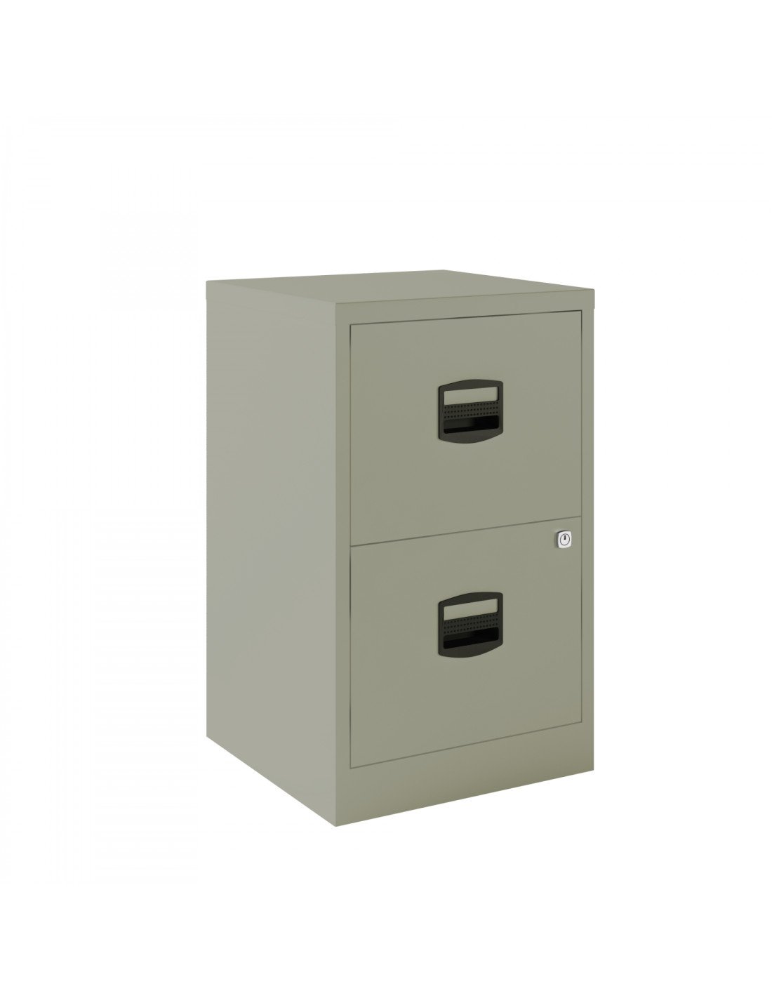 Cajonera Bisley 2 cajones archivo. Fija. 40cm Gris