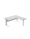 Mesa Presto ArtExport pata metal 160 gris ala lateral 79x60