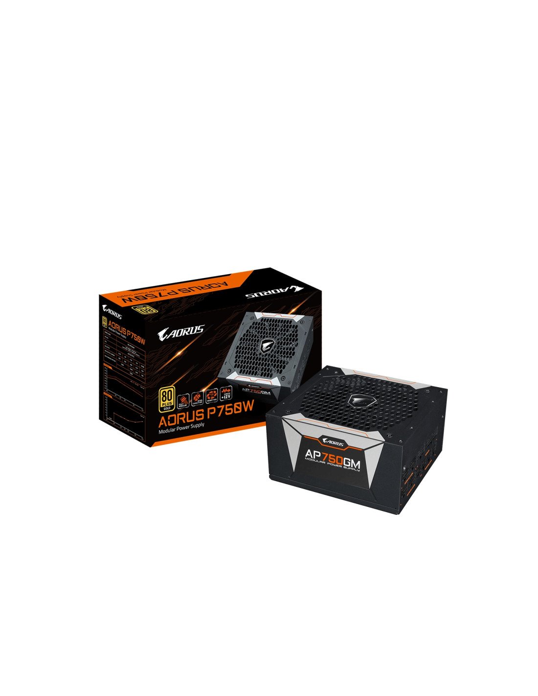 Fuente de alimentacion gigabyte atx 750w GP-P750GM