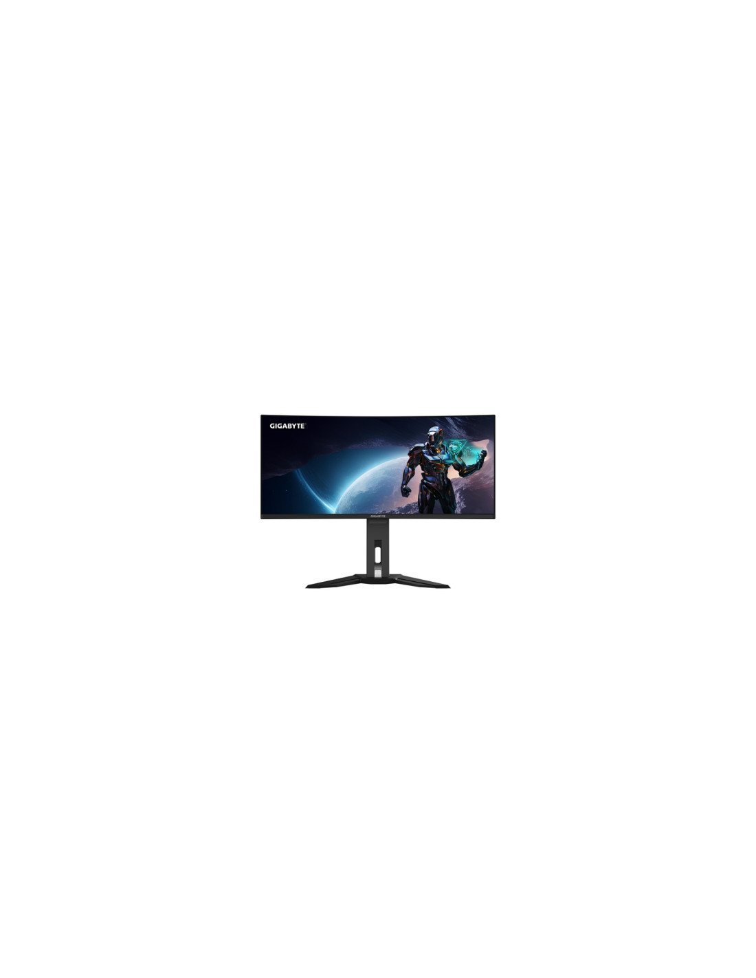 GIGABYTE Monitor de juegos curvo OLED WQHD MO34WQC2 de 34" - 3440 x 1440, 240Hz, 0.03ms, KVM, 250 cd/m², FreeSync Premium Pro, D