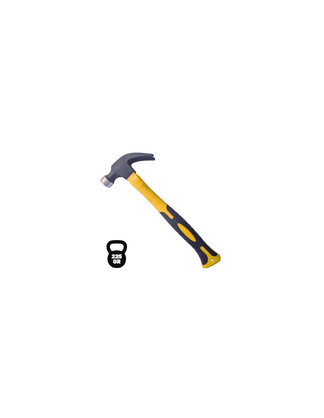 MARTILLO OREJA MANGO DE FIBRA 225GR BLIM