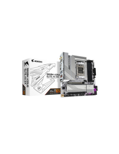 GIGABYTE B650M AORUS ELITE AX ICE Placa base - AMD Ryzen serie 9000,