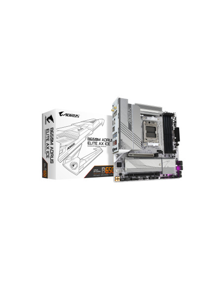 GIGABYTE B650M AORUS ELITE AX ICE Placa base - AMD Ryzen serie 9000,