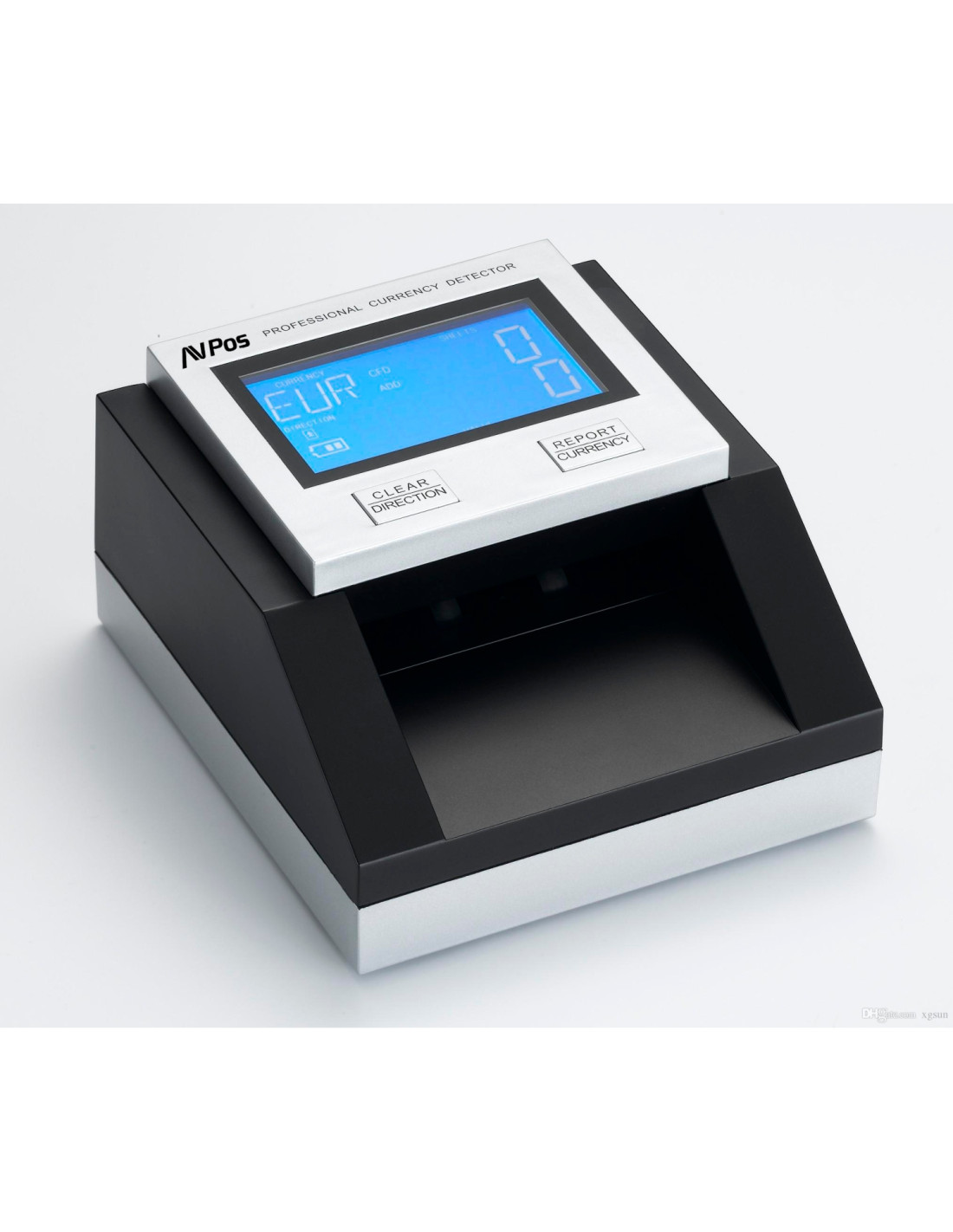 AVPos AVP-DT35G detector de billetes falsos Negro, Gris