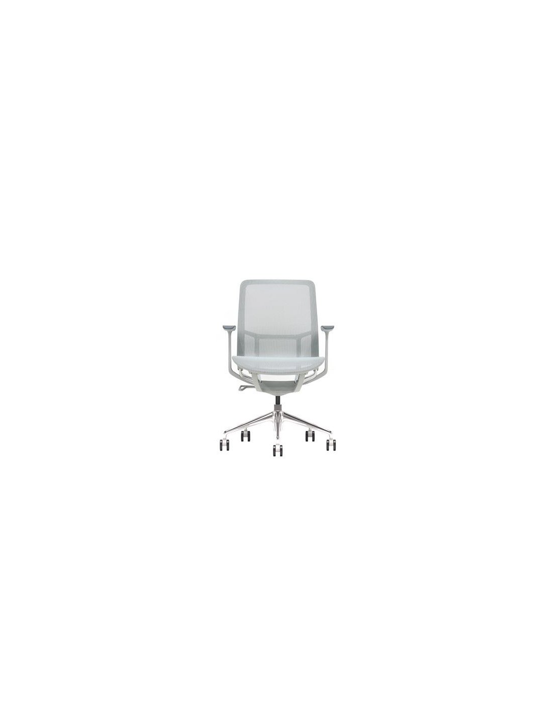 SILLA OFICINA GAMA SENSE ELEGANCE GRIS CROMAD