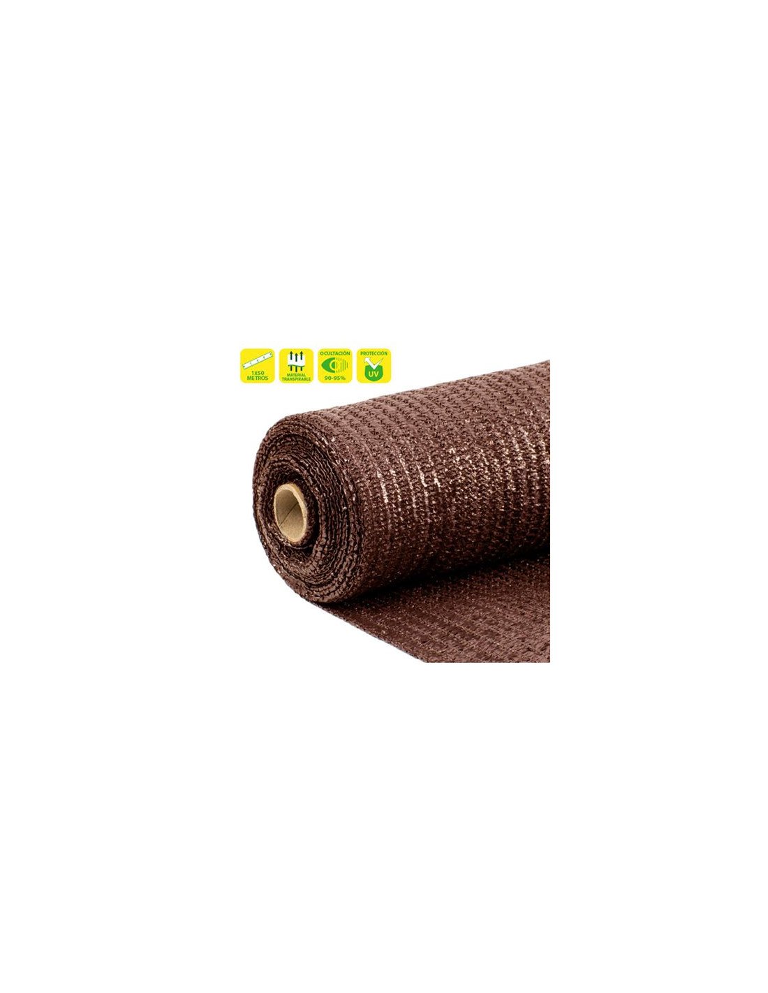 MALLA DE SOMBREO MARRON 1X50 METROS SUNGARDEN