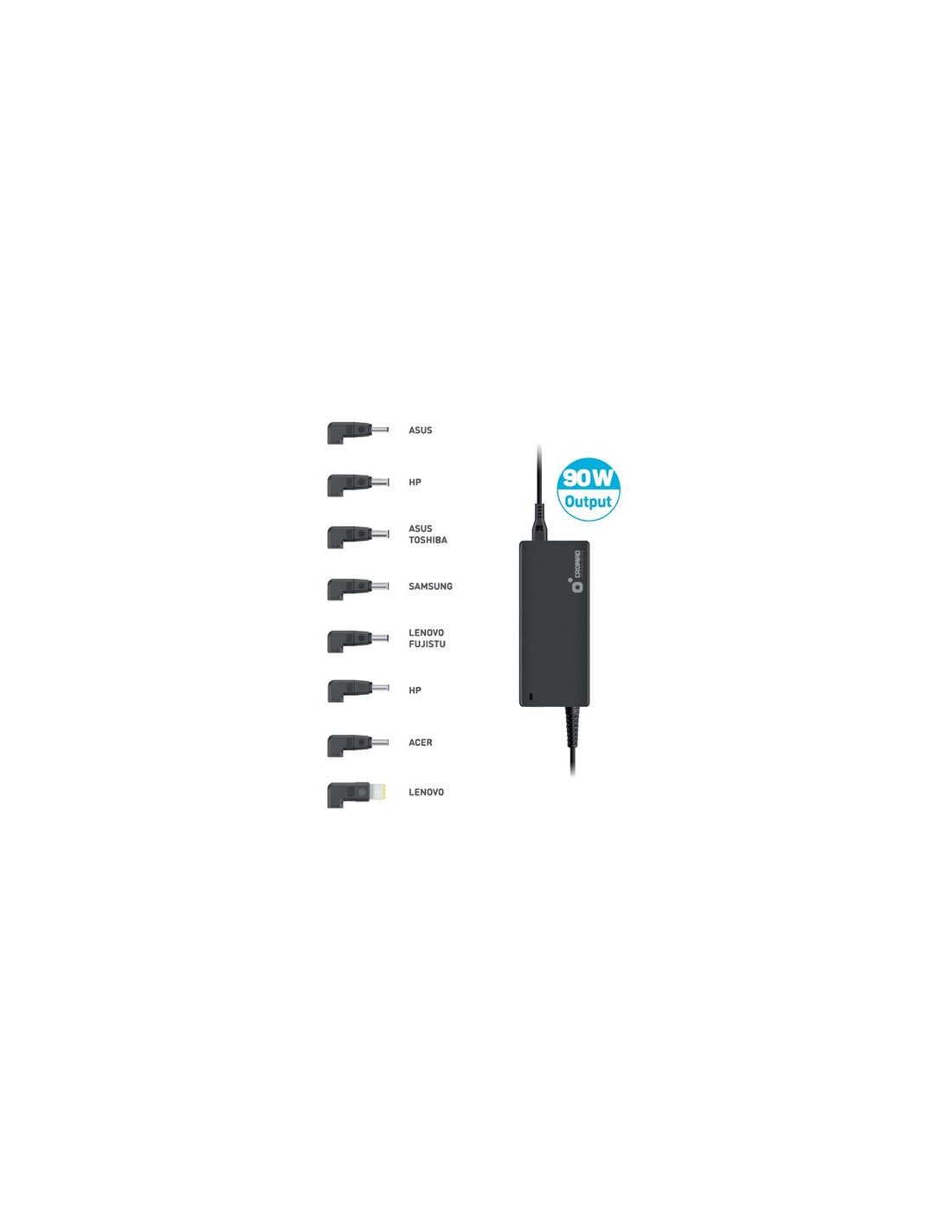 CARGADOR UNIVERSAL AUTOMATICO 90W 8 PUNTAS CROMAD