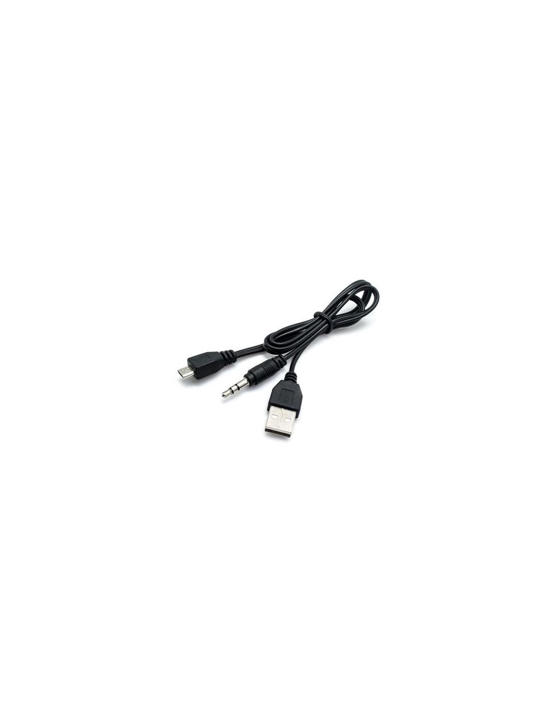 CABLE USB - JACK 3.5MM - MICRO USB 50CM CROMAD