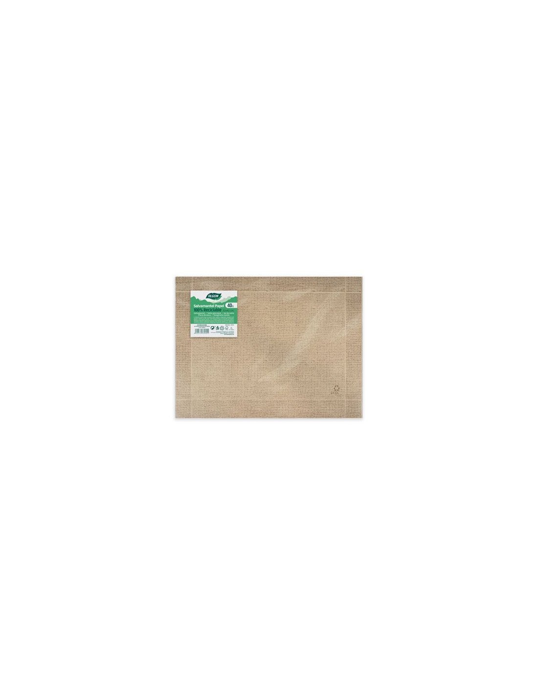 PACK 40 SALVAMANTELES KRAFT YUTE 30X40 ALGON