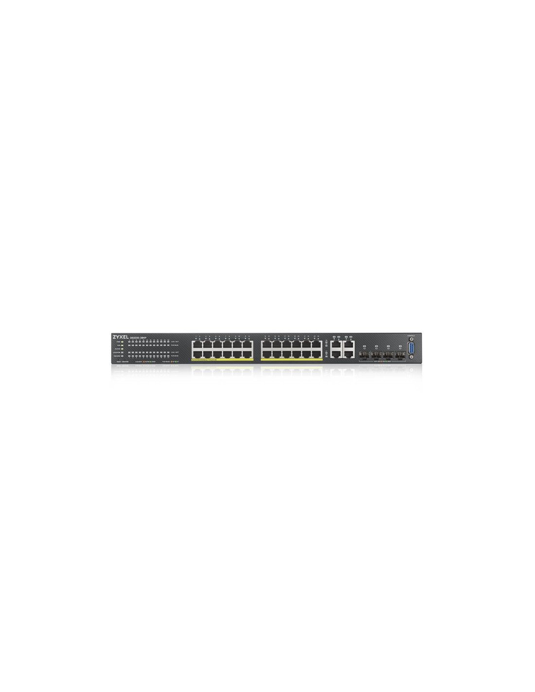 Zyxel GS2220-28HP-EU0101F switch Gestionado L2 Gigabit Ethernet (10/100/1000) EnergÍ­a sobre Ethernet (PoE) Negro