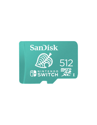 Memoria microsdxc sandisk flash 512gb UHS-I verde SDSQXAO-512G-GNCZN