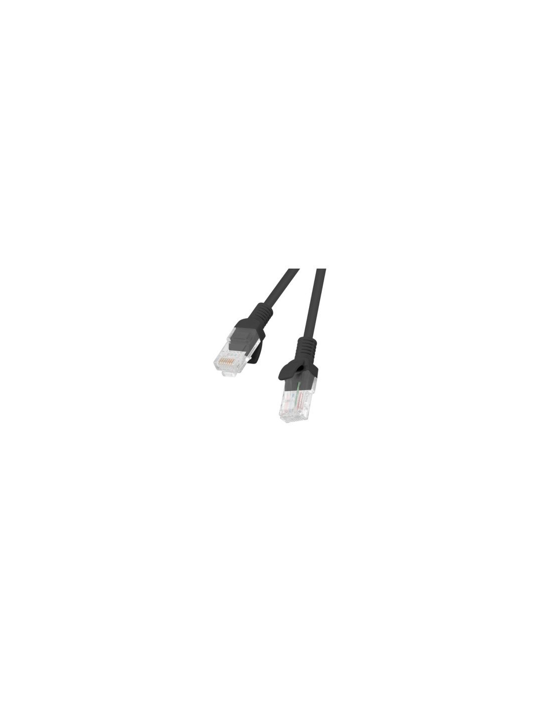 Lanberg PCU6-10CC-0025-BK Latiguillo de red rj45 Cat6 U/UTP 0.25m negro