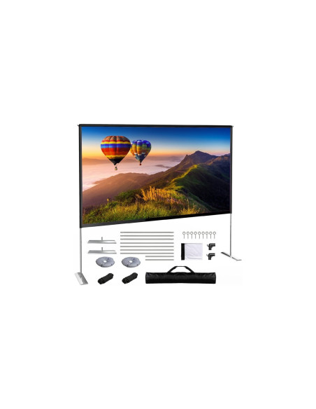 iggual Pantalla exterior portable 100" 221x124 cm