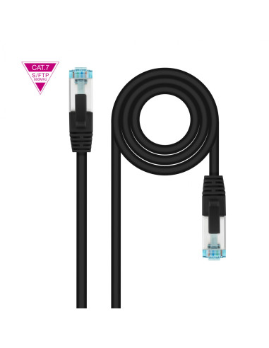 Nanocable Cable de Red Latiguillo Cat.7 600MHZ LSZH SFTP PIMF AWG26,