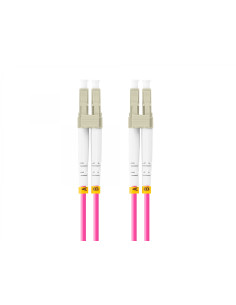 Lanberg FO-LULU-MD41-0010-VT cable de fibra optica 1 m LC/UPC OM4 Violeta
