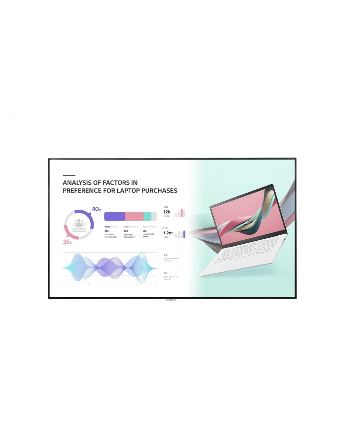 LG 98UH5J-H pantalla de señalización Pantalla plana para señalización digital 2,49 m (98") LCD Wifi 500 cd / m² 4K Ultra HD Negr