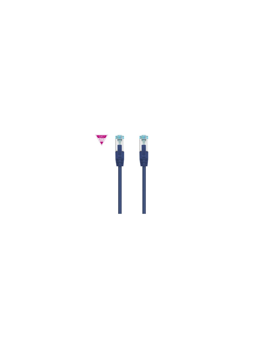Nanocable Cable de Red Cat.7 600MHZ LSZH SFTP PIMF AWG26, Azul, 50 cm