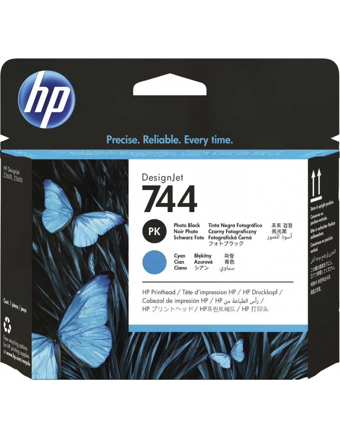 HP Cabezal de impresión DesignJet 744 negro fotográfico/cian