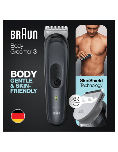 Braun BodyGroomer 3 BG3340 Negro, Gris