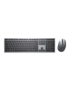 DELL KM7321W teclado Ratón incluido RF Wireless + Bluetooth QWERTY Internacional de EE.UU. Gris, Titanio