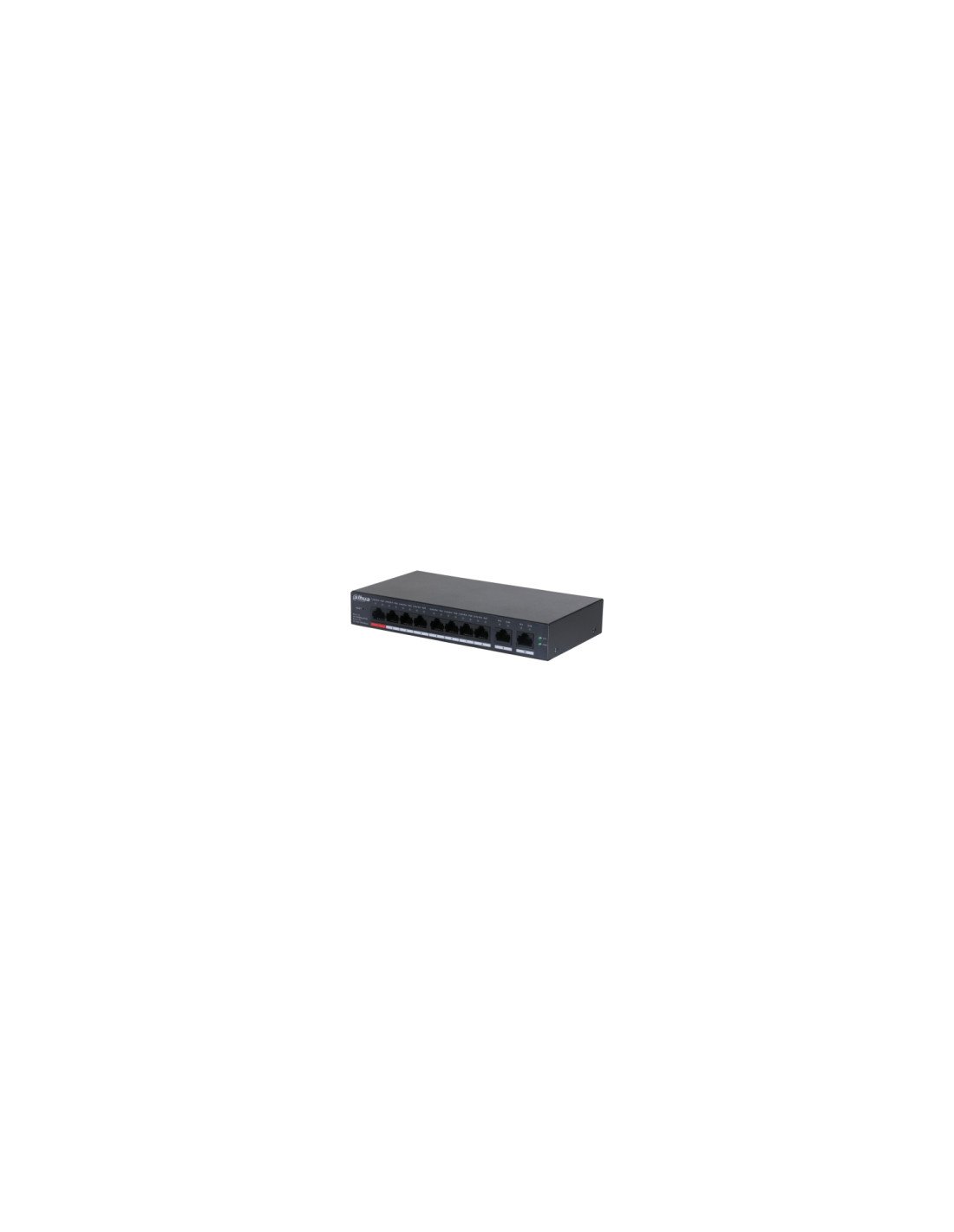 Dahua Technology DH-CS4010-8ET-110 switch Gestionado L2 Fast Ethernet (10/100) Energía sobre Ethernet (PoE) Negro