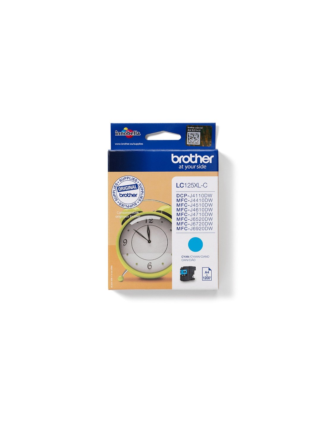 Brother LC-125XLC cartucho de tinta 1 pieza(s) Original Cian