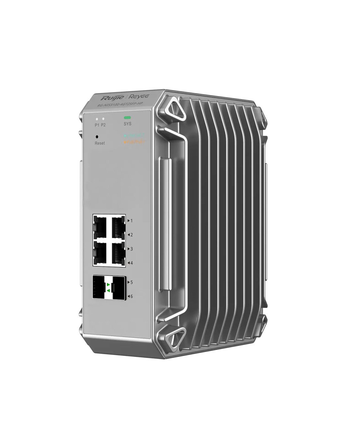 Ruijie Networks RG-NIS3100-4GT2SFP-HP switch Gestionado L2 Gigabit Ethernet (10/100/1000) Energía sobre Ethernet (PoE) Gris