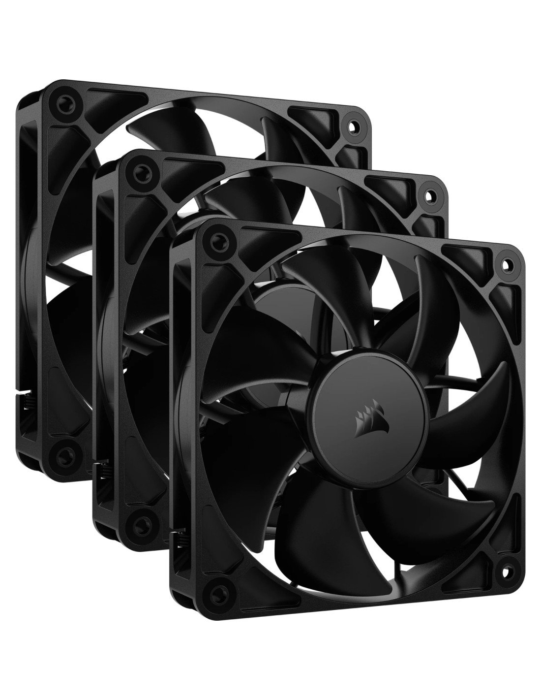 Corsair RS120 Carcasa del ordenador Ventilador 12 cm Negro 3 pieza(s)