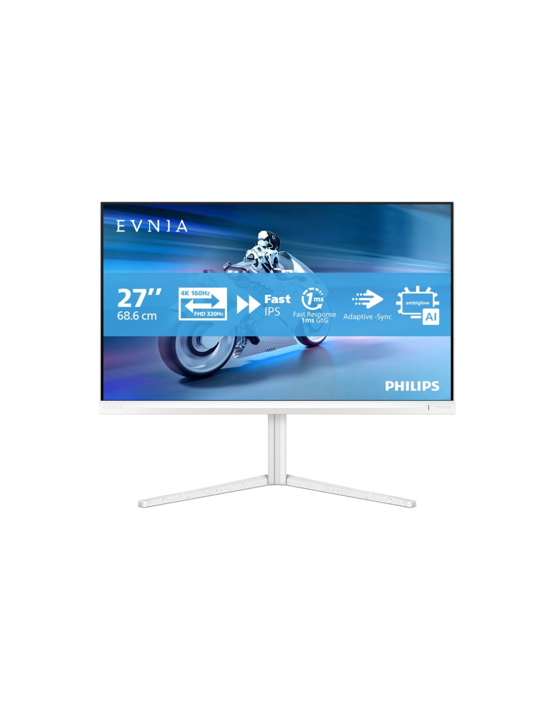 Philips Evnia 5000 pantalla para PC 68,6 cm (27") 3840 x 2160 Pixeles 4K Ultra HD LCD Blanco