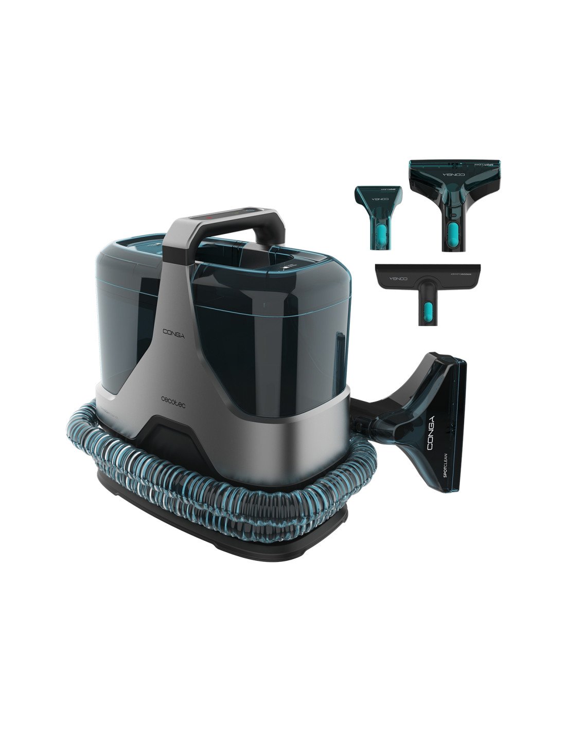 Cecotec Conga 6000 Carpet&Spot Clean XXL Advance máquina de limpieza de alfombras Caminar-detrás Negro, Verde