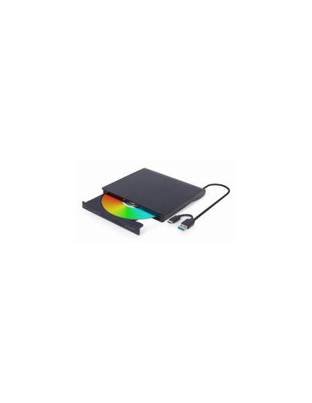 Gembird DVD-USB-031 unidad de disco óptico Interno DVD±RW Negro