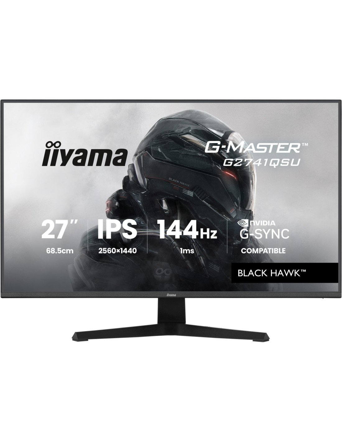 iiyama G-MASTER G2741QSU-B1 pantalla para PC 68,6 cm (27") 2560 x 1440 Pixeles 4K Ultra HD QLED Negro