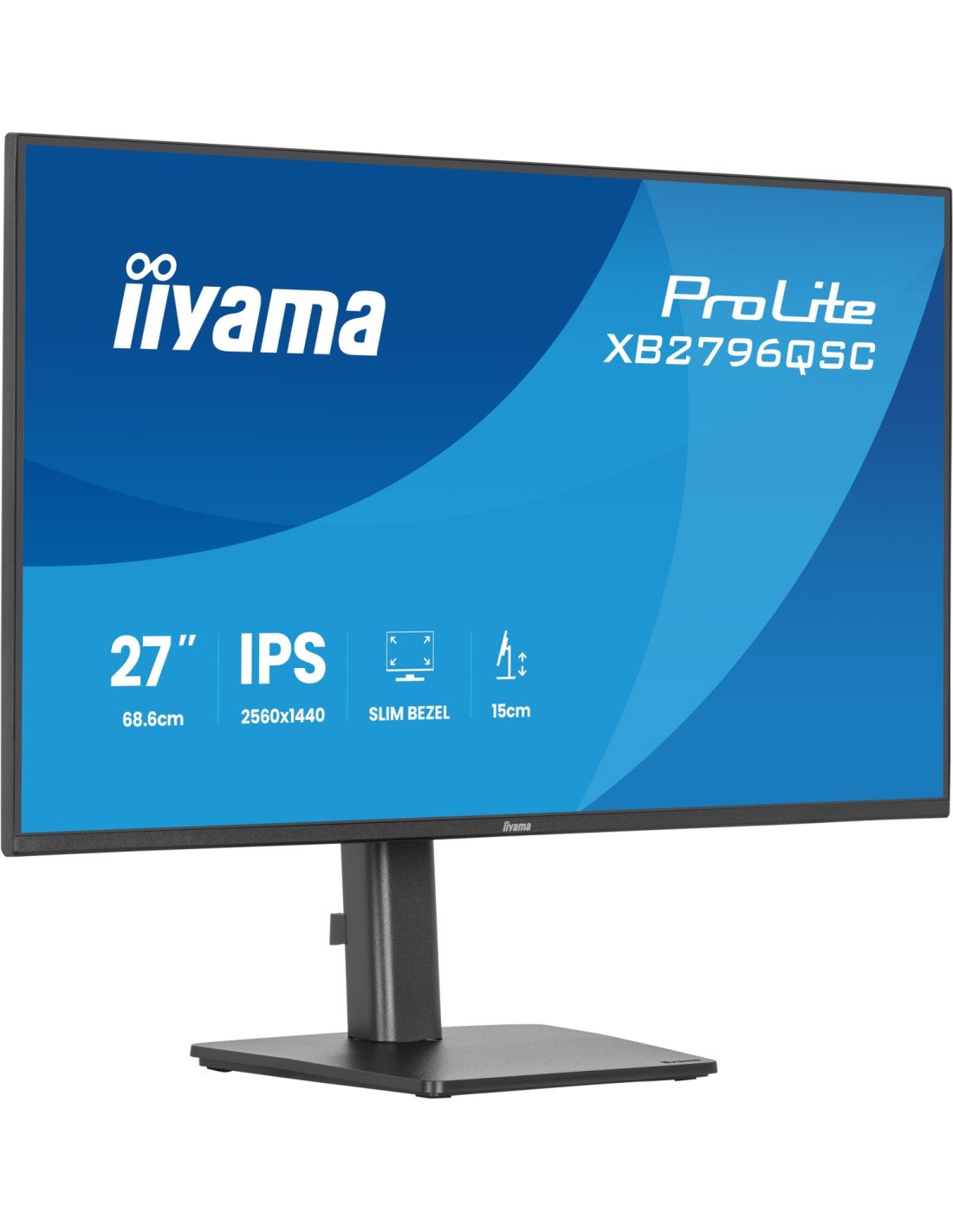 iiyama ProLite XB2796QSC-B1 pantalla para PC 68,6 cm (27") 2560 x 1440 Pixeles Quad HD LED Negro