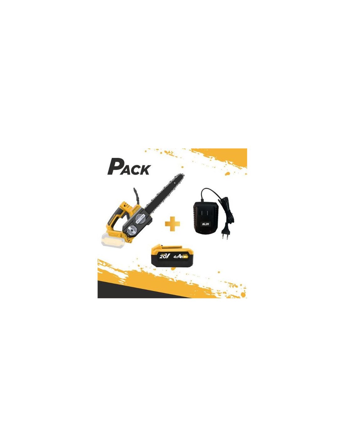 SIERRA DE PODA 12\" + BATERÍA 4AH + CARGADOR BLIM