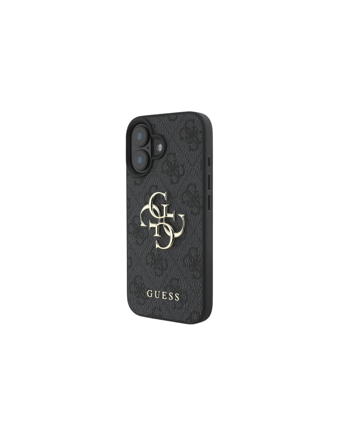 FUNDA IPHONE 16 GUESS CON LOGO NEGRA