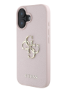 FUNDA IPHONE 16 ROSA GRAINED CON LOGO