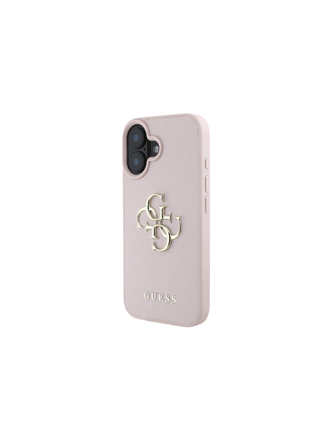 FUNDA IPHONE 16 ROSA GRAINED CON LOGO