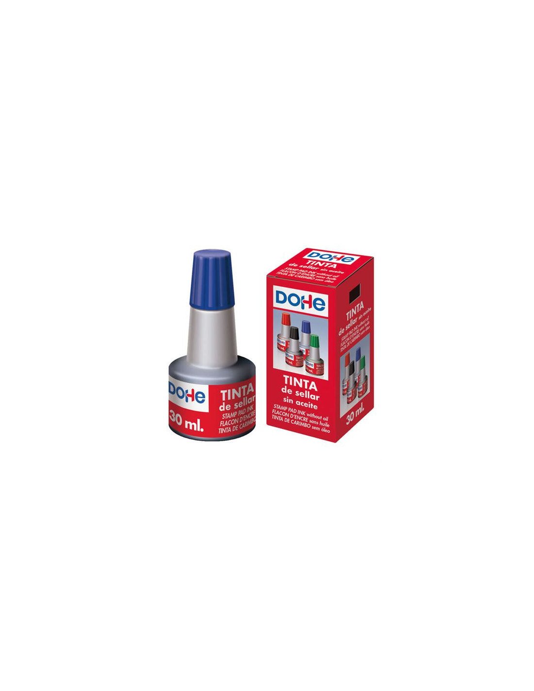 TINTA PARA TAMPONES Y SELLOS 30ML AZUL DOHE