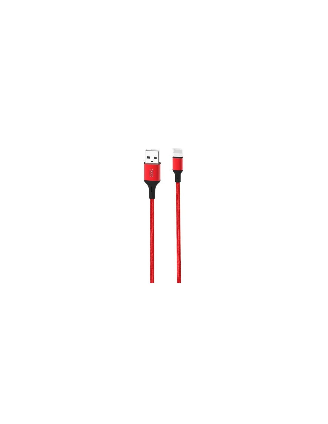 CABLE NB143 CORDON USB - LIGHTNING | 2.4A | 2 MTR | ROJO XO