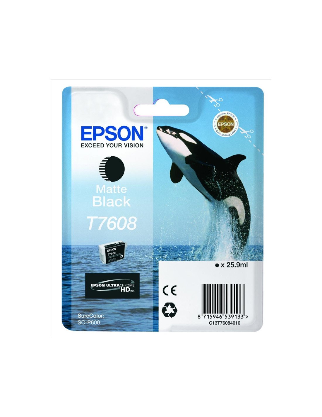 CARTUCHO EPSON T7608 NEGRO MATE C13T76084010