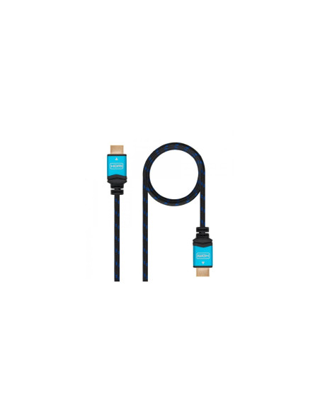 Nanocable Cable HDMI V2.0 4K@60GHz 18 Gbps A/M-A/M, negro, 2.0 m.