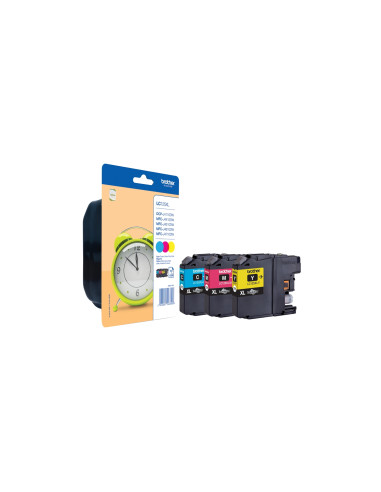 Brother LC125XLRBWBP cartucho de tinta 3 pieza(s) Original Alto