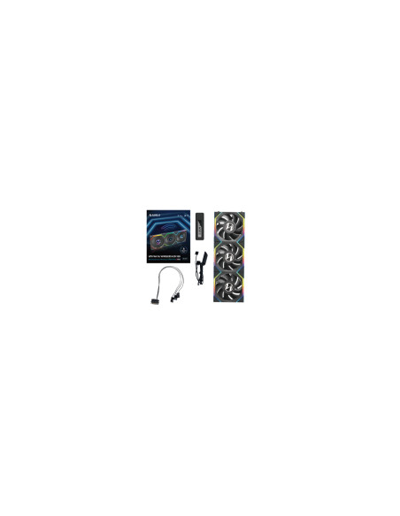 Lian Li UNI FAN SL Wireless LCD 120 Carcasa del ordenador Ventilador 12 cm Negro 3 pieza(s)