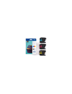 Brother LC123RBWBP cartucho de tinta 3 pieza(s) Original Cian, 2