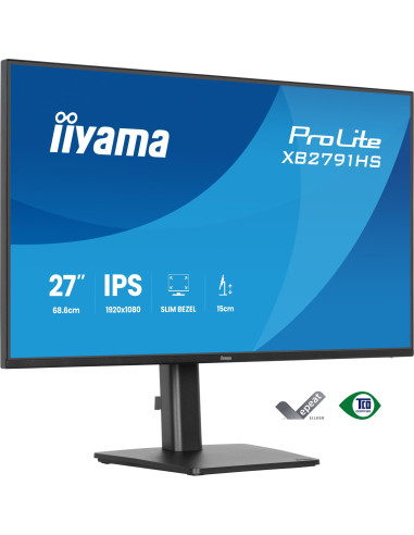iiyama ProLite XB2791HS-B1 pantalla para PC 68,6 cm (27") 1920 x 1080