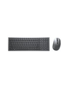 DELL KM7120W teclado Ratón incluido RF Wireless + Bluetooth QWERTY Internacional de EE.UU. Gris, Titanio